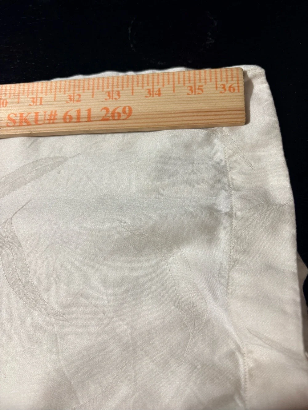 Legna SDH Ivory Satin Feel Lyocell King Size Single Pillow Case Made in Italy